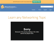 Tablet Screenshot of networklessons.com